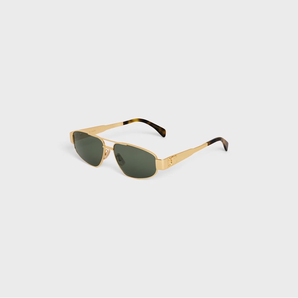 CELINE Triomphe 57mm Pilot Sunglasses - Picture 3 of 16